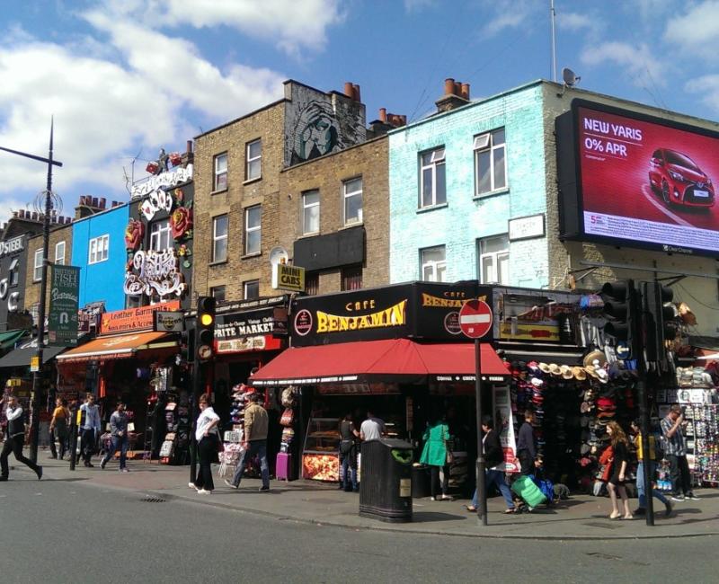 Camden High Street market corner